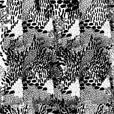 Beyaz arka planda siyah noktalar. Kusursuz desen