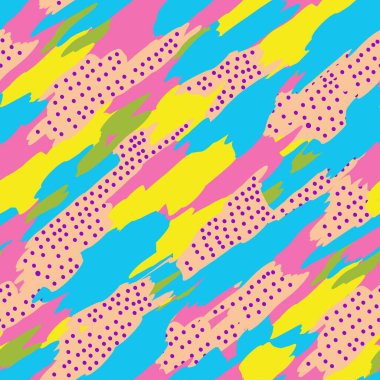 Renkli geometrik fayans arkaplanı. Memphis tarzı. Etnik geleneksel.