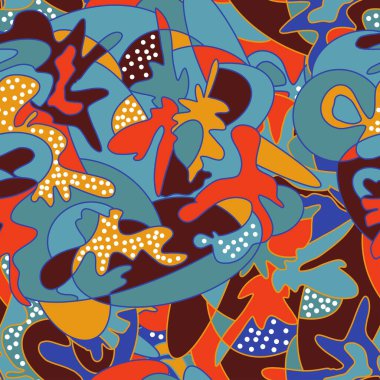 Renkli geometrik fayans arkaplanı. Memphis tarzı. Etnik geleneksel.