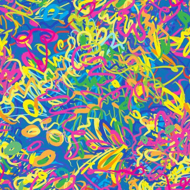 Tekstil, kumaş, kıyafet, erkek ve kız çocuklarının parmak izlerini yazdırmak için uygun soyut vektör deseni.