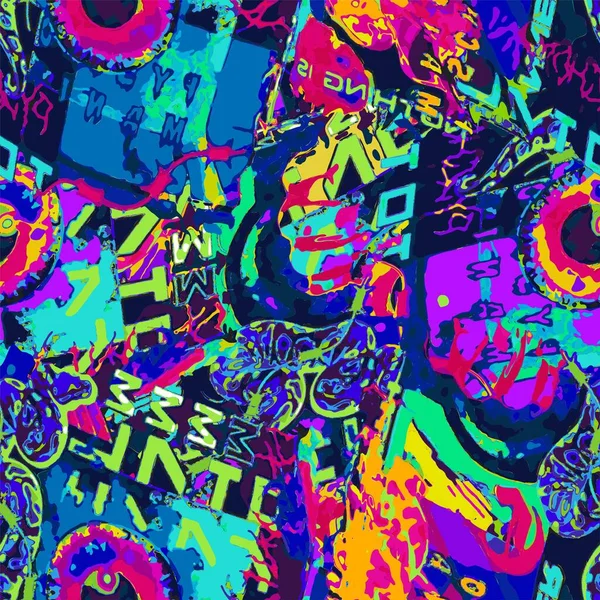 Абстрактний Векторний Візерунок Підходить Друку Дитячих Принтів Текстилі Тканинах Одязі — стоковий вектор