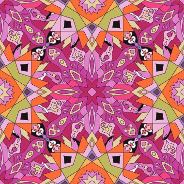 Kabile işi. Klasik, etnik, pürüzsüz bir model. Navajo geometrik çok renkli yaz baskısı. Hippi eli çizilmiş. Aztek neon fon. Duvar kağıdı. Geometrik mozaik dikişsiz baskı. Kabile klasik yapısı. Amerikan yerli süsü. Kabile Hindistanı etnik kökensiz d