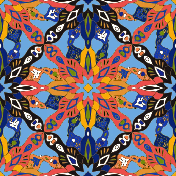 Tribal Vintage Patrón Étnico Sin Costuras Estampado Geométrico Navajo Verano — Vector de stock