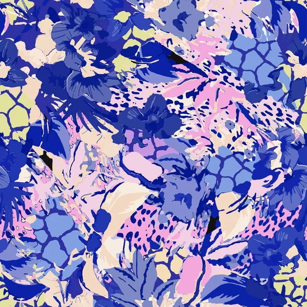 Hayvan derisi, leopar, yılan, zebra, kaplan safarisi afrika moda, kumaş ve beyaz arka plandaki tüm izleri karıştırın.