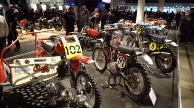 Eski vintage motocross motosiklet