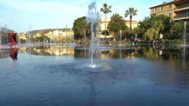 Central Nice, Promenade du Paillon Fountain