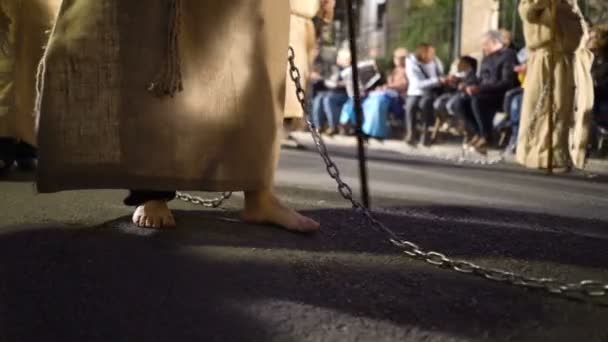 Katholieke Paasweek Parade in Spanje — Stockvideo