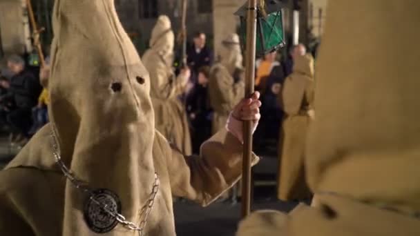 Catholic easter week Parade in Spain — Stock Video