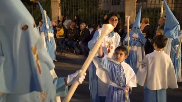 Katholieke Paasweek Parade in Spanje — Stockvideo