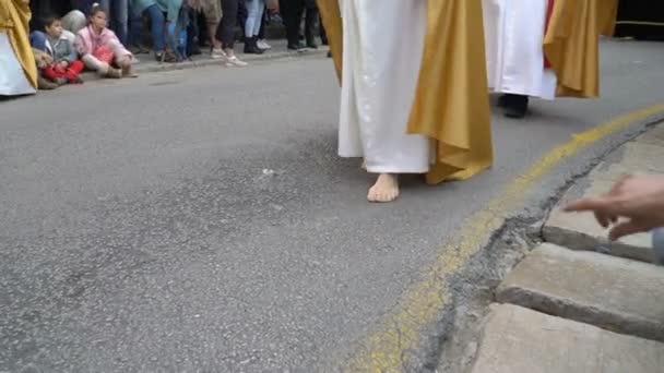 Settimana cattolica di Pasqua Sfilata in Spagna — Video Stock