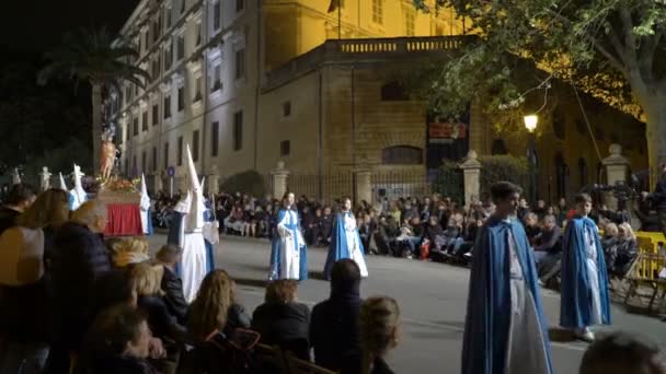 Пасхальная неделя Парад в Испании — стоковое видео