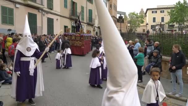 İspanya 'da Katolik Paskalya Töreni — Stok video