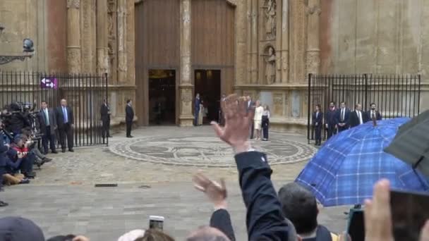 Famille royale espagnole pendant Pâques sur l'île de Majorque — Video