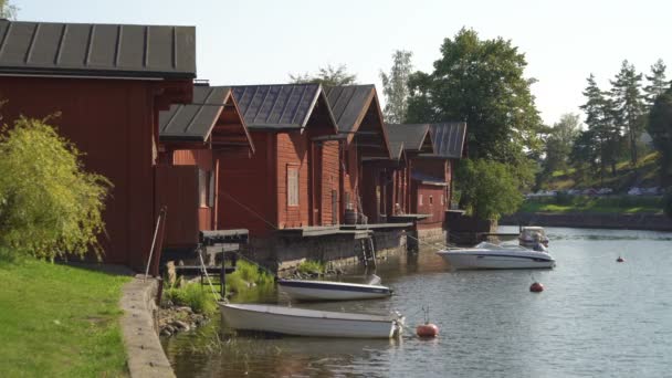 Casco antiguo de Porvoo, Finlandia . — Vídeos de Stock