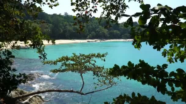 Paisagem com mar e praia, Tailândia — Vídeo de Stock