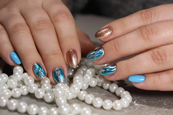 Youth manicure design — Stock Photo, Image