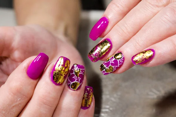 Design elegante di manicure — Foto Stock