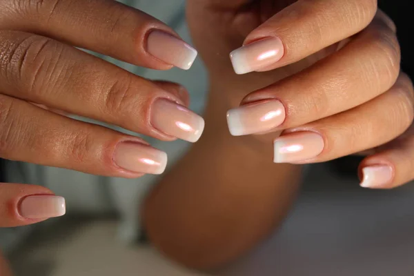 French Manicure ontwerp — Stockfoto