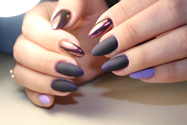 Trendy design van manicure — Stockfoto