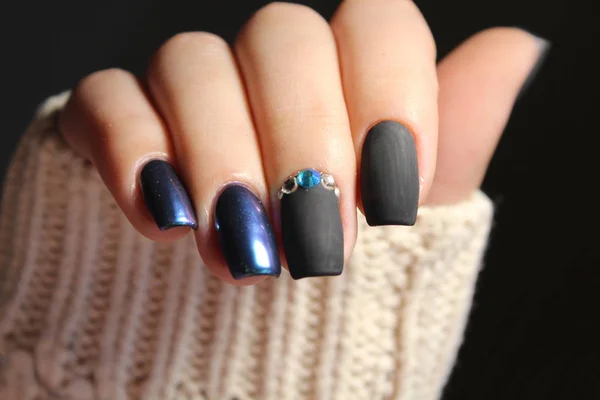 Boże Narodzenie sztuki manicure paznokci — Zdjęcie stockowe