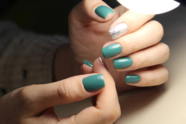 Moda paznokci manicure projektu — Zdjęcie stockowe