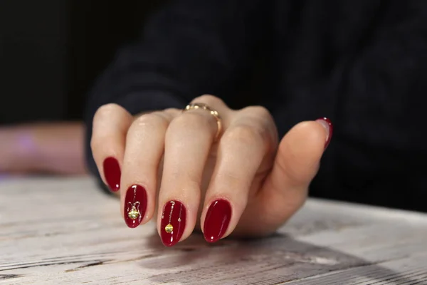 Moda paznokci manicure projektu — Zdjęcie stockowe