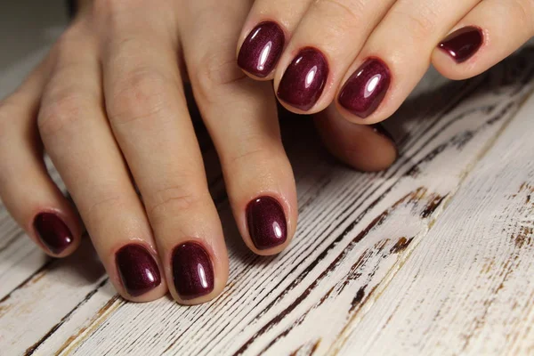 Kerstmis nagel kunst manicure — Stockfoto