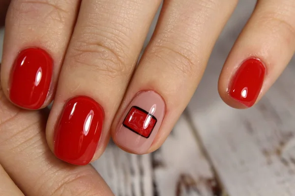 Projekt do sexy manicure. — Zdjęcie stockowe