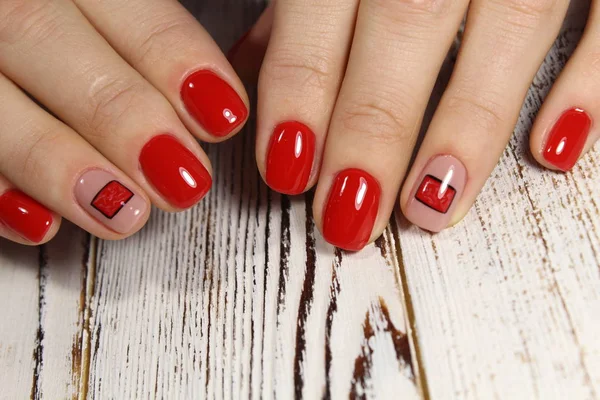 Manicura de uñas de Navidad — Foto de Stock