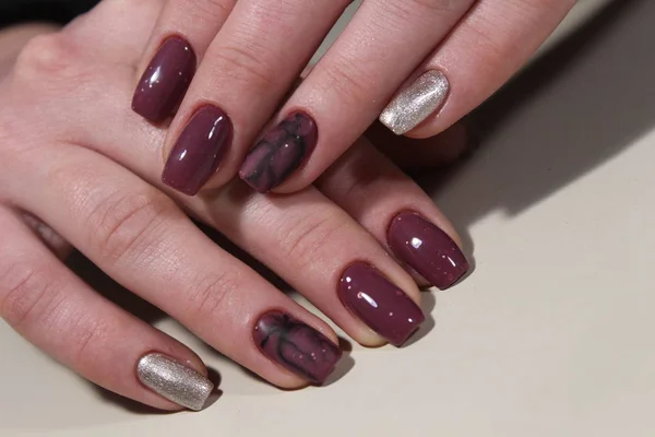 Projekt do manicure młodzieży — Zdjęcie stockowe