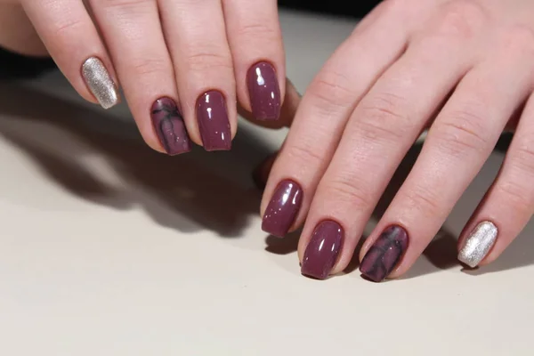 Manicure design nails — Stock Photo, Image