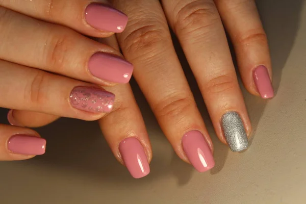 Stijlvol design van manicure — Stockfoto