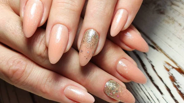 Glamour lussuosa manicure coccodrillo. Progettare unghie glamour — Foto Stock