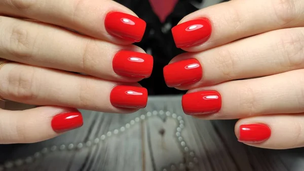 Glamour lussuosa manicure coccodrillo. Progettare unghie glamour — Foto Stock