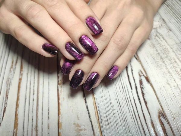 Design manicure moda su una bella texture — Foto Stock