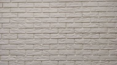 Beyaz Rustik doku. Retro Beyazlatılmış Eski Tuğla Duvar Yüzeyi.