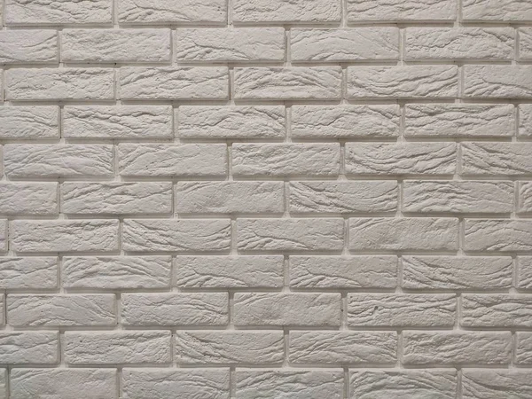 Duvar kağıdı için modern beyaz tuğla duvar dokusu arkaplanı.