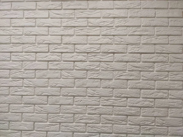 Nowoczesny biały cegły ściany tekstury tła tapety. — Zdjęcie stockowe