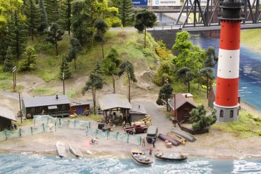 Küçük boyutlu oyuncak şehir, çok güzel