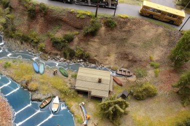 Küçük boyutlu oyuncak şehir, çok güzel