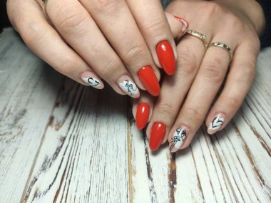 Gençlik tasarım en iyi tırnak manikür, vernik jel