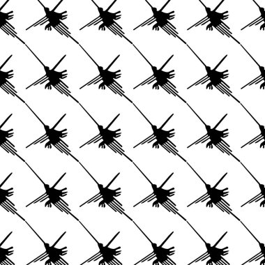 Beyaz arka planda hiyeroglifli desen. Görüntü