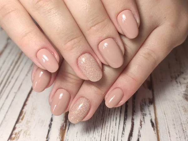 Moda Manicure Paznokci Pięknym Tle Tekstury — Zdjęcie stockowe