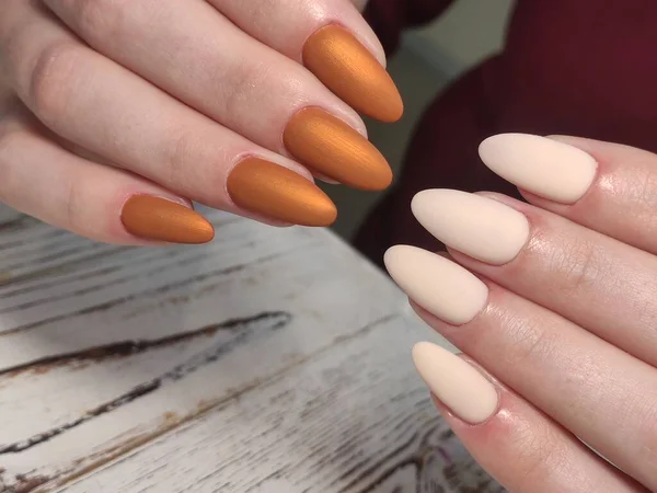 Modny Projekt Manicure Pięknym Tle Tekstury — Zdjęcie stockowe