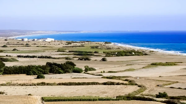 Hermoso paisaje de la costa y las plantaciones —  Fotos de Stock