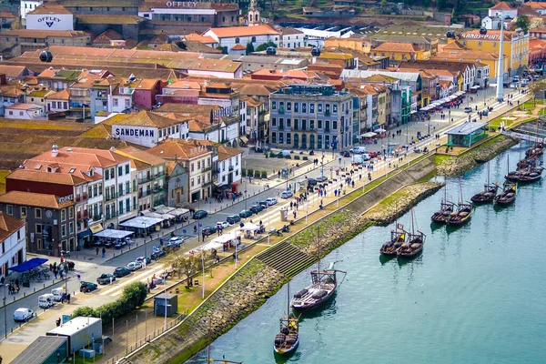 Paisagem Cidade Vista Cidade Partir Ponto Superior Porto Portugal Fevereiro — Fotografia de Stock