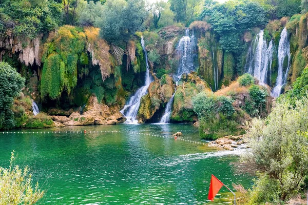 Kravice Falls Bij Stad Mostar Bosnië Herzegovina Augustus 2018 — Stockfoto