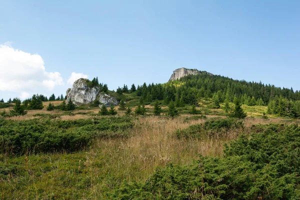 Romanya 'nın Doğu Karpatya dağlarındaki Ceahlau Massif' in güzel manzarası — Stok fotoğraf