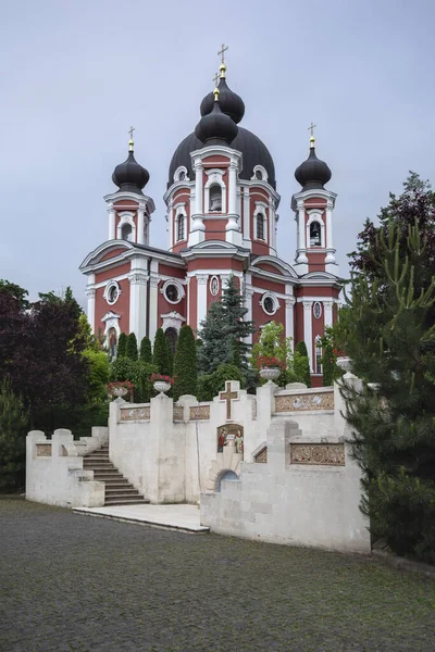 Hermosa Vista Del Monasterio Curchi Situado Moldavia — Foto de Stock