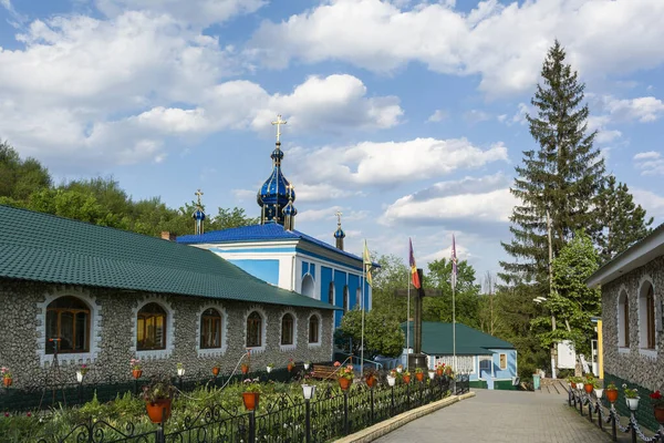 Manastirea Saharna Saharnas Heliga Treenighetskloster Våren Moldavien — Stockfoto